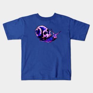 Skull Snail Neon Kids T-Shirt